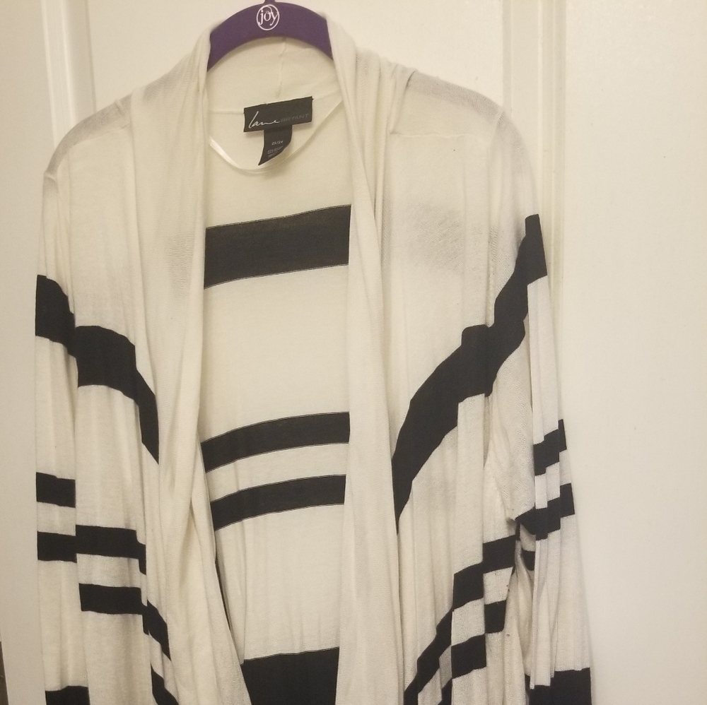Striped light weight cardigan